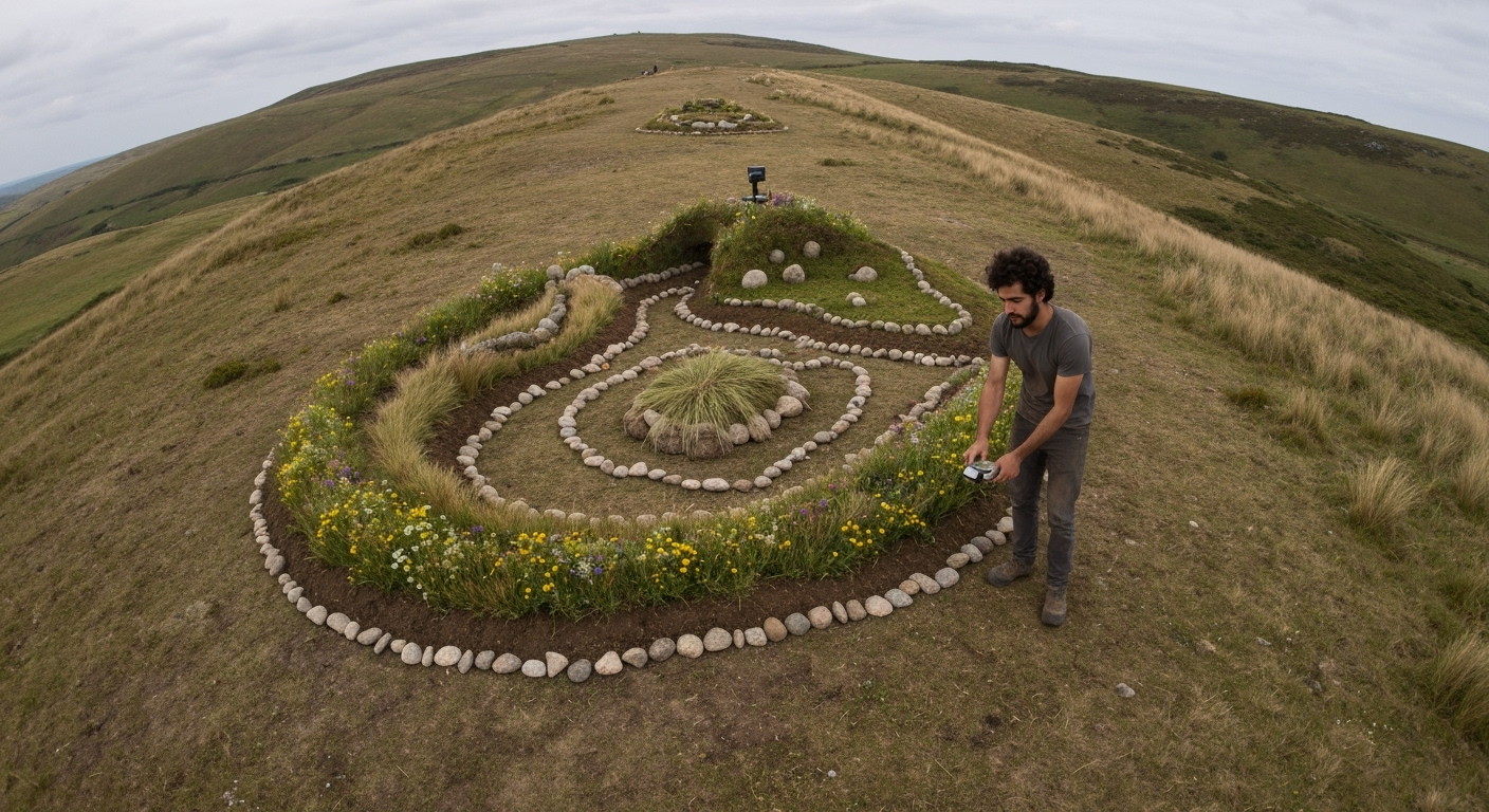 Land art construction.